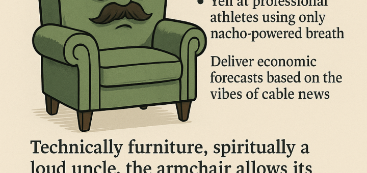 Armchair Definition: The Chair That Knows Everything But Moves Nowhere