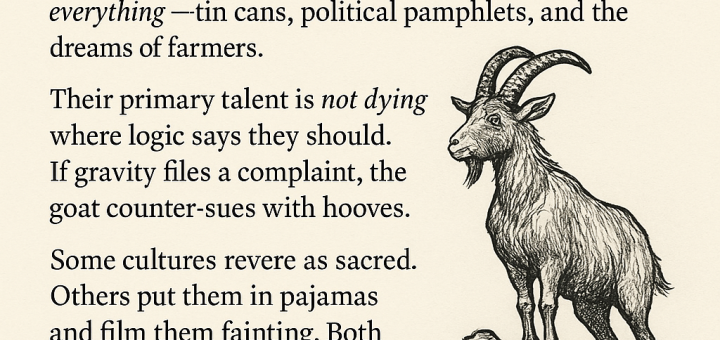 Goat Definition: The Creature That Outsmarted Gravity And Taxes